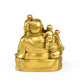 Statue Bouddha rieur Maitreya en cuivre ou cuivre jaune Statues Bouddha Artisan d'Asie