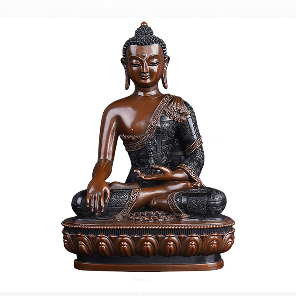 Shakyamuni Buddha statue in copper