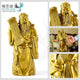 Statue Caishen en cuivre jaune Statues Asiatiques Artisan d'Asie M - 31 cm