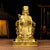 Caishen god of fortune statue in yellow copper