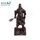 Statue guerrier Guanyu en bois de santal noir ou bois de padouk Statues Asiatiques Artisan d'Asie S (30 cm) Bois de santal noir Lance vers le bas