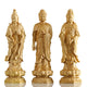 Statues des Trois Saints de l'Ouest en bois de buis Statues Bouddha Artisan d'Asie