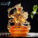 Statues divinités bouddhistes en verre coloré Statues Bouddha Artisan d'Asie Manjushri